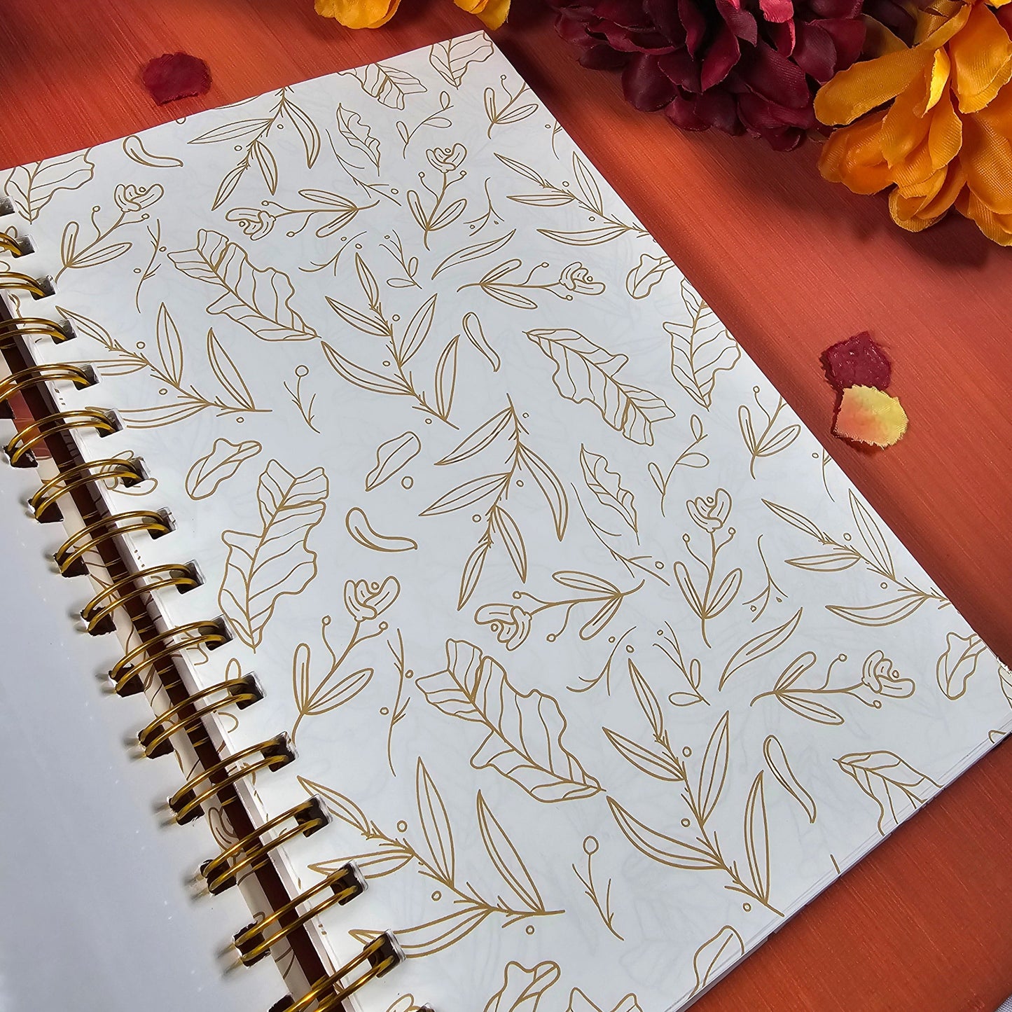 Fall Themed Book 100 Book Review Journal Hardcover