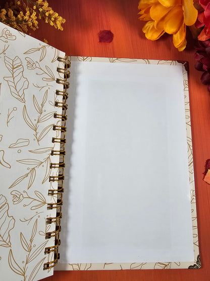 Fall Themed Book 100 Book Review Journal Hardcover