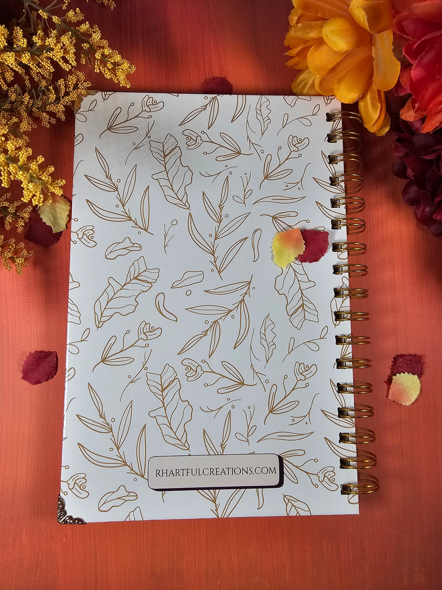 Fall Themed Book 100 Book Review Journal Hardcover