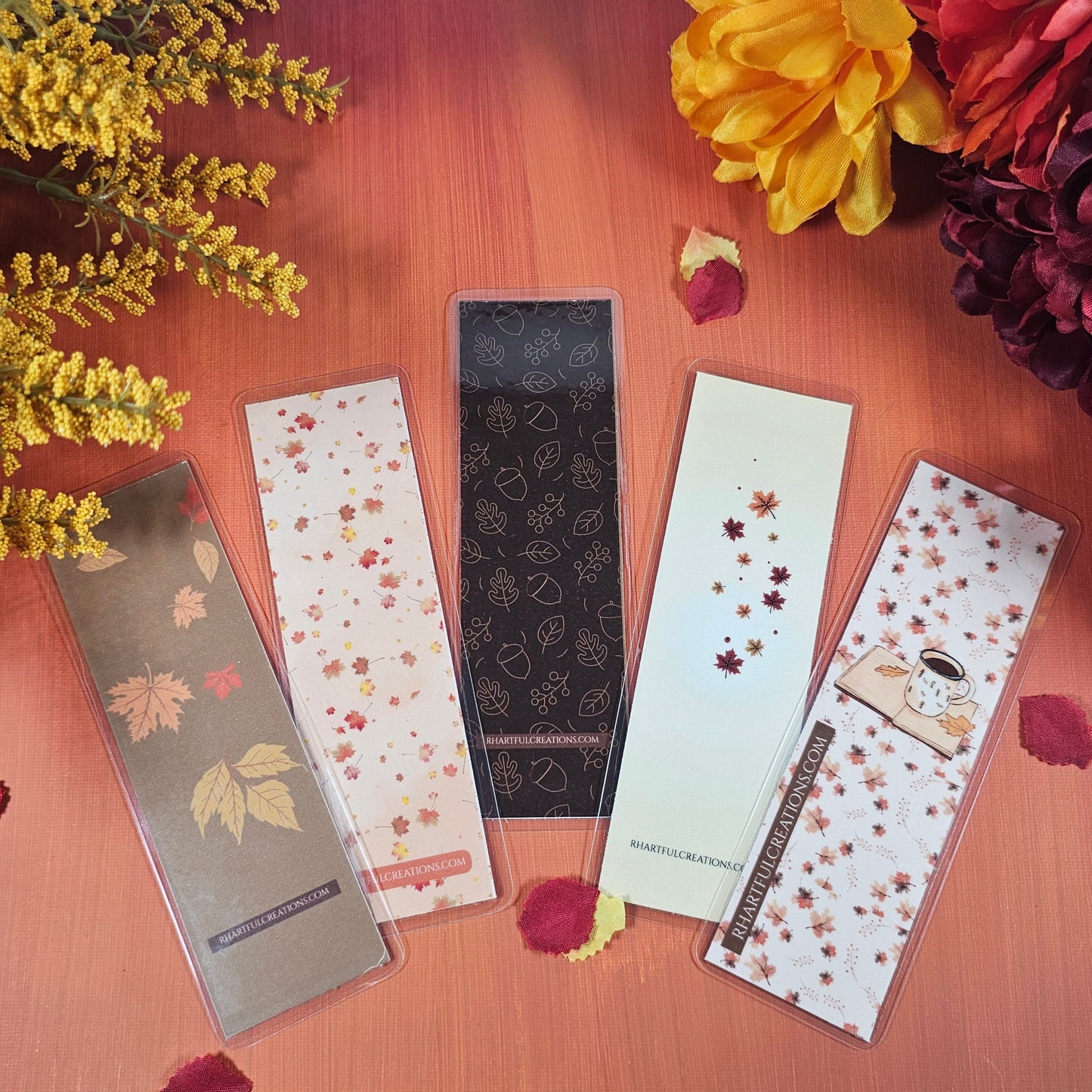 Fall Bookmarkers, Cozy Book Lover Two-side Laminated