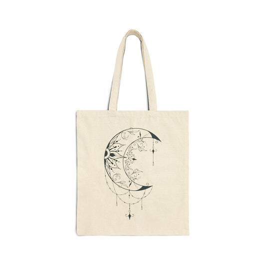 Mystic Moon, Cotton Canvas Tote Bag