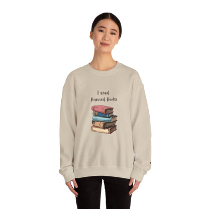 “I Read Banned Books” Unisex Crewneck Sweatshirt