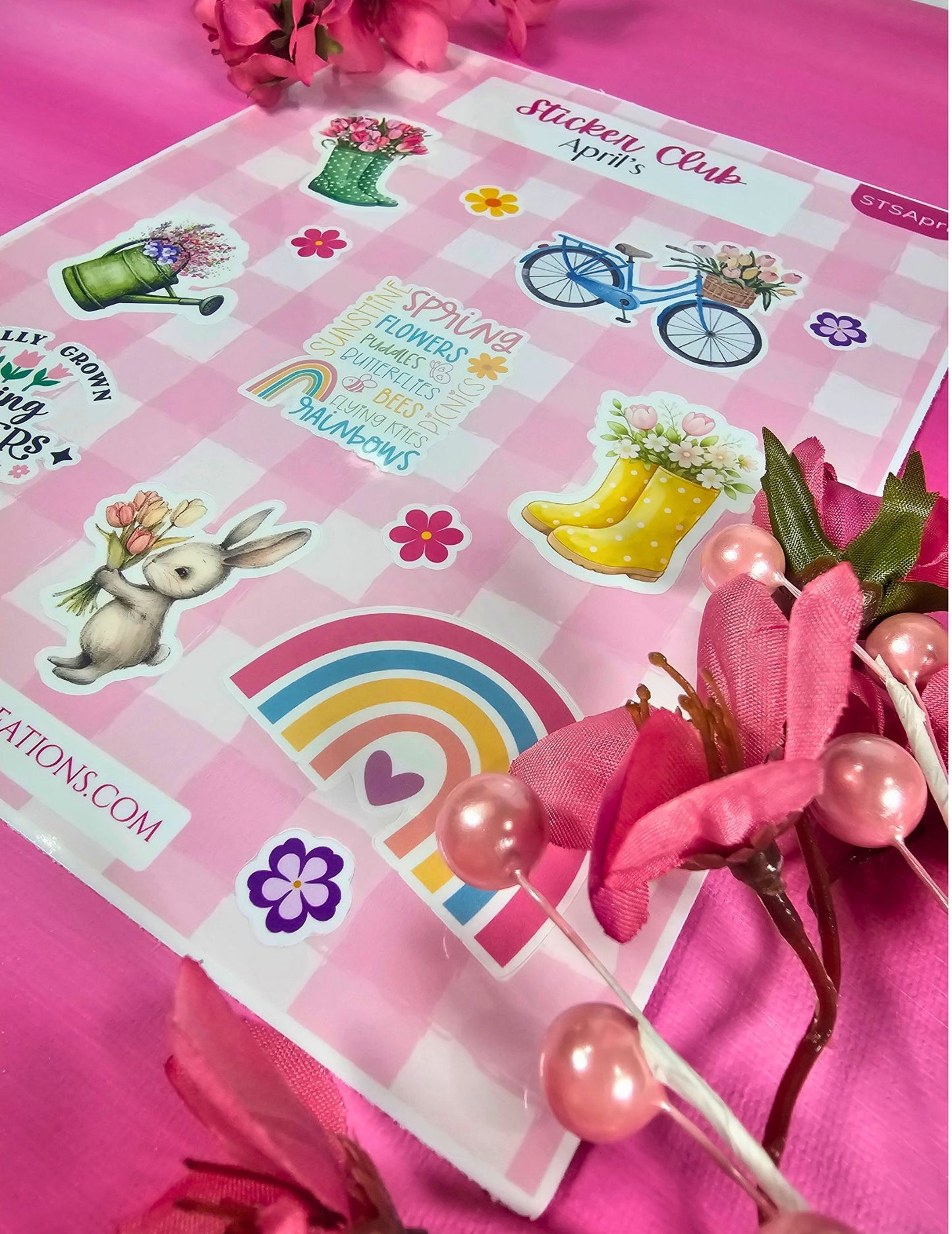 Monthly Sticker Club Subscription | Exclusive Handmade Stickers (Limited Edition) | RH Artful Creations