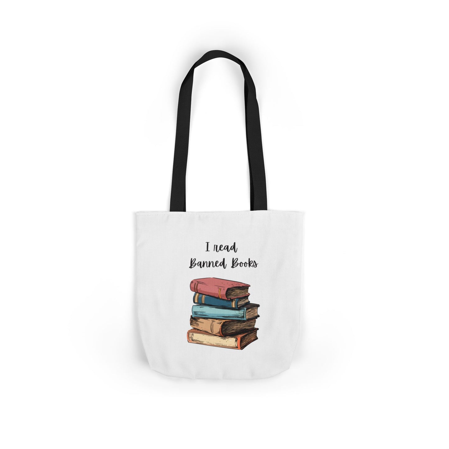 I read Banned Books Canvas Tote Bag, 5-Color Straps