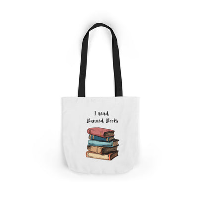 I read Banned Books Canvas Tote Bag, 5-Color Straps