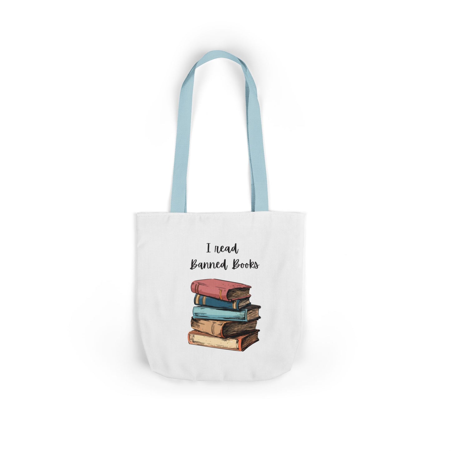 I read Banned Books Canvas Tote Bag, 5-Color Straps