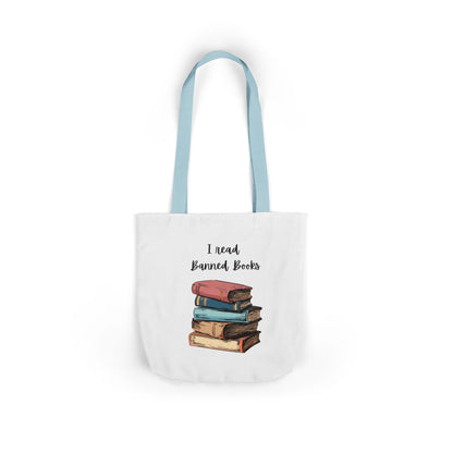 I read Banned Books Canvas Tote Bag, 5-Color Straps