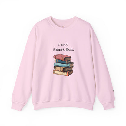 “I Read Banned Books” Unisex Crewneck Sweatshirt