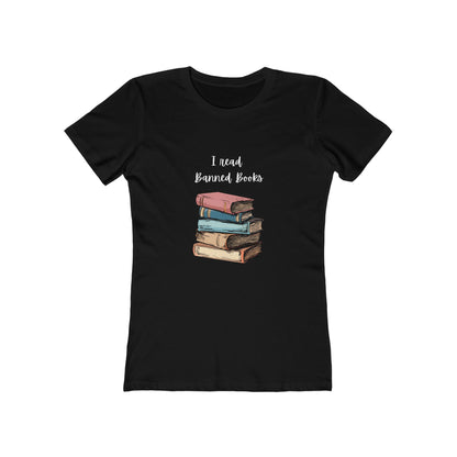 "I Read Banned Books" Women's Slim Fit Tee