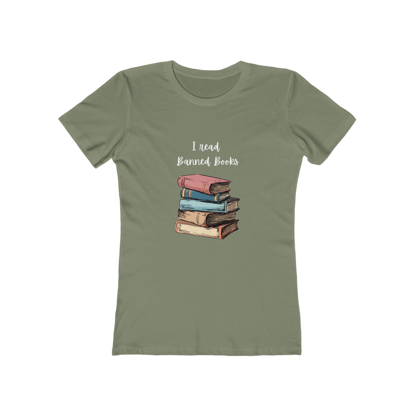 "I Read Banned Books" Women's Slim Fit Tee