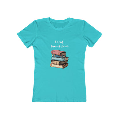 "I Read Banned Books" Women's Slim Fit Tee