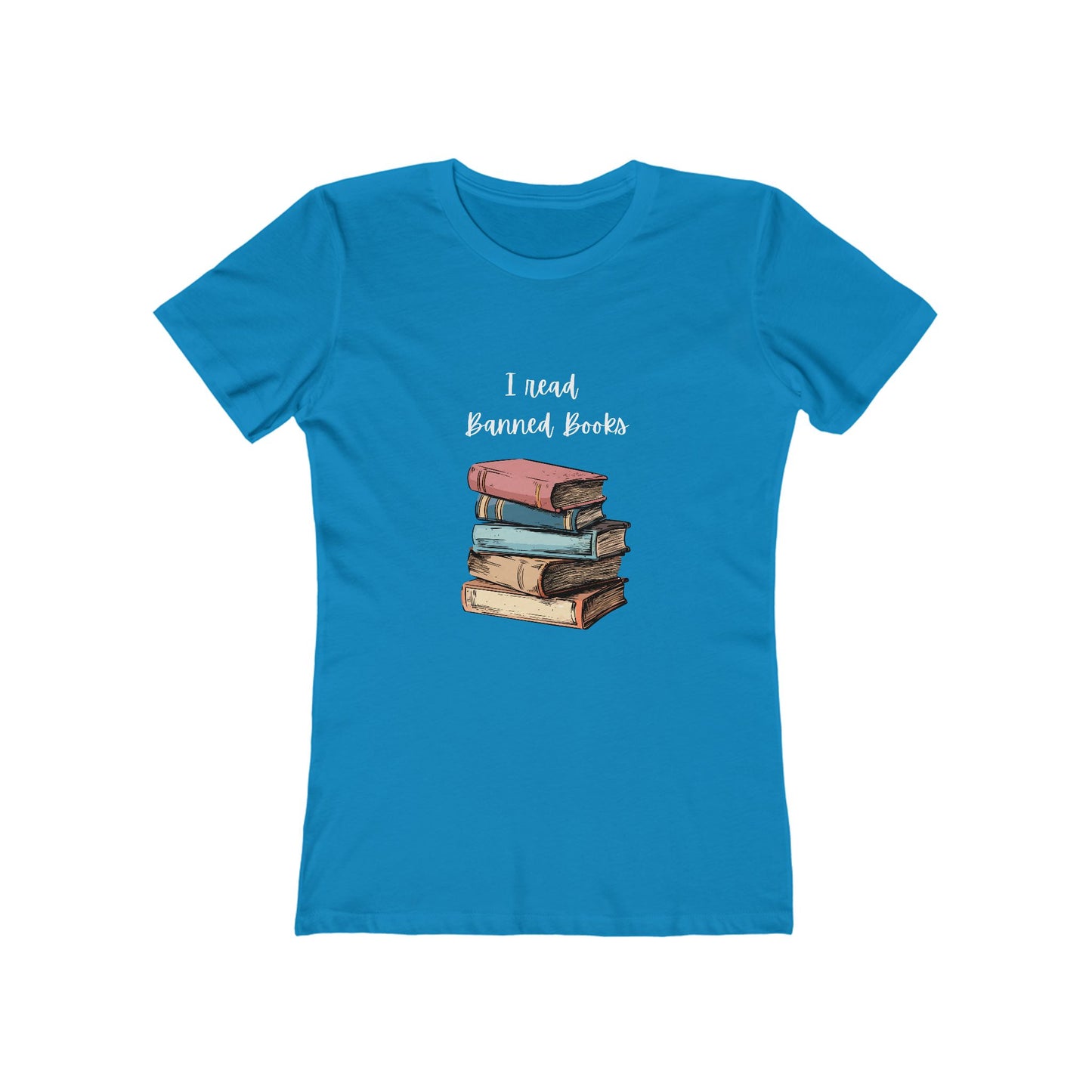 "I Read Banned Books" Women's Slim Fit Tee