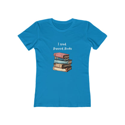 "I Read Banned Books" Women's Slim Fit Tee