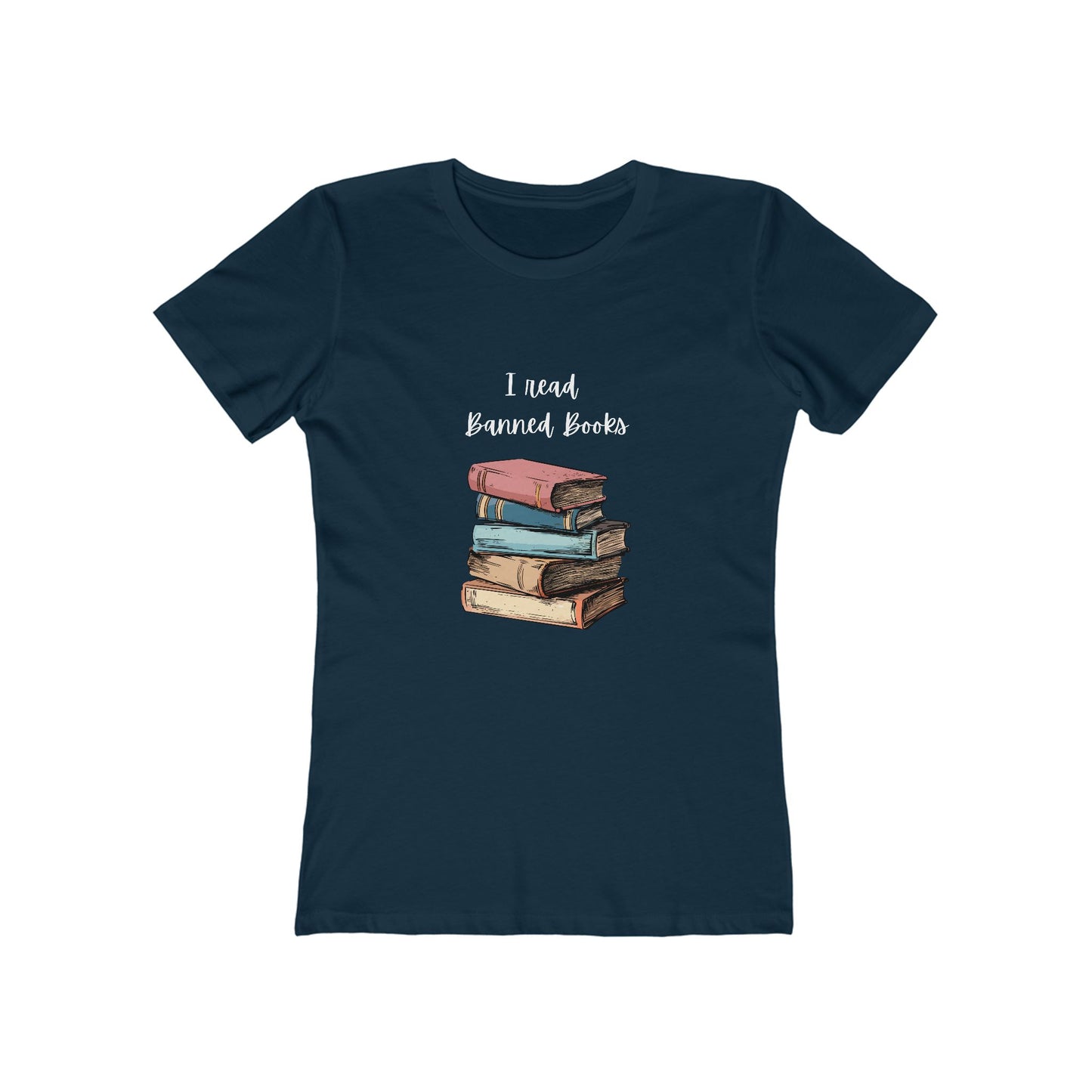 "I Read Banned Books" Women's Slim Fit Tee