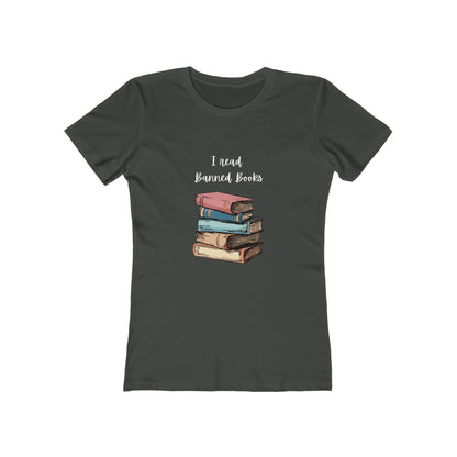"I Read Banned Books" Women's Slim Fit Tee