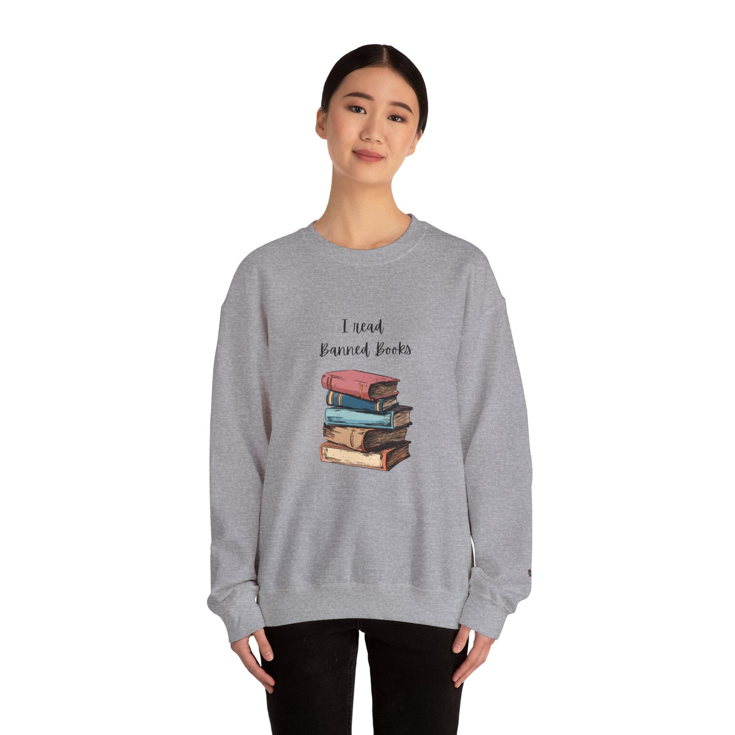 “I Read Banned Books” Unisex Crewneck Sweatshirt