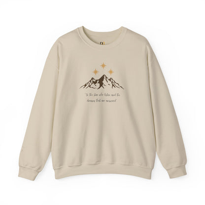 "To the Stars Who Listen" Unisex Crewneck Sweatshirt
