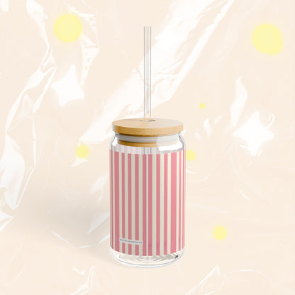 Pretty Girls Read Books Sipper Glass 16oz | Book Lover Can Glass Cup | Bamboo Lid + Straw Option | Bookish Gift | Booktok Drinkware