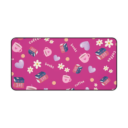 Books & Coffee, Mouse Pad/ Desk Mat