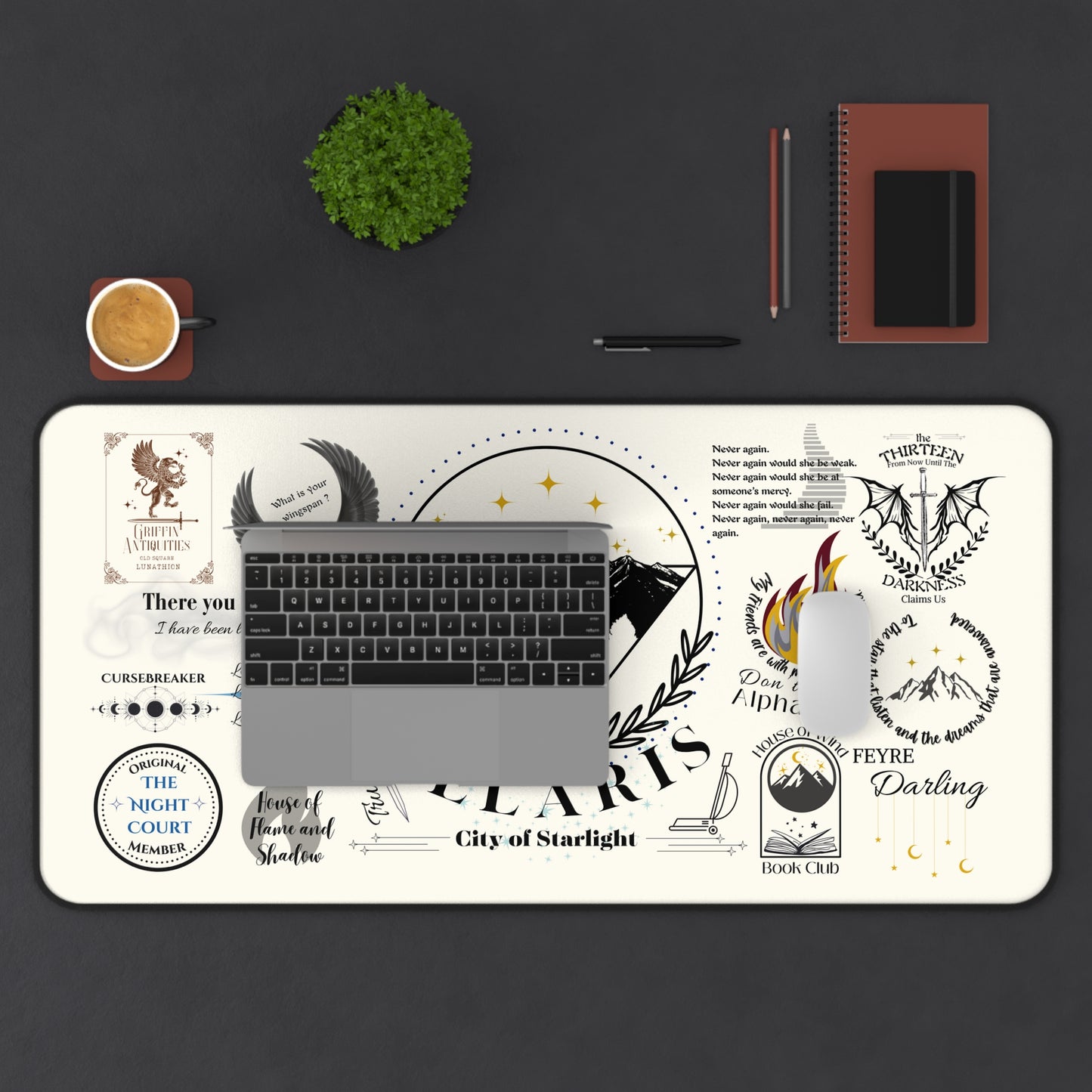 S.J. Maas Universe, Mouse Pad/Desk Mat (16" X 32")