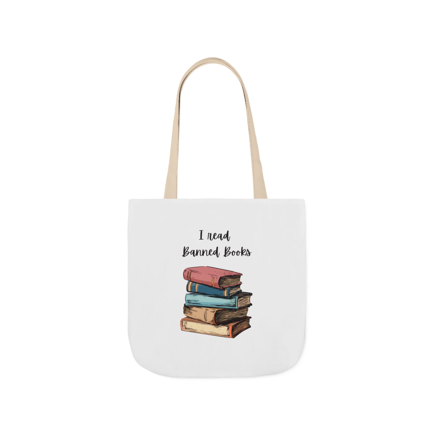 I read Banned Books Canvas Tote Bag, 5-Color Straps