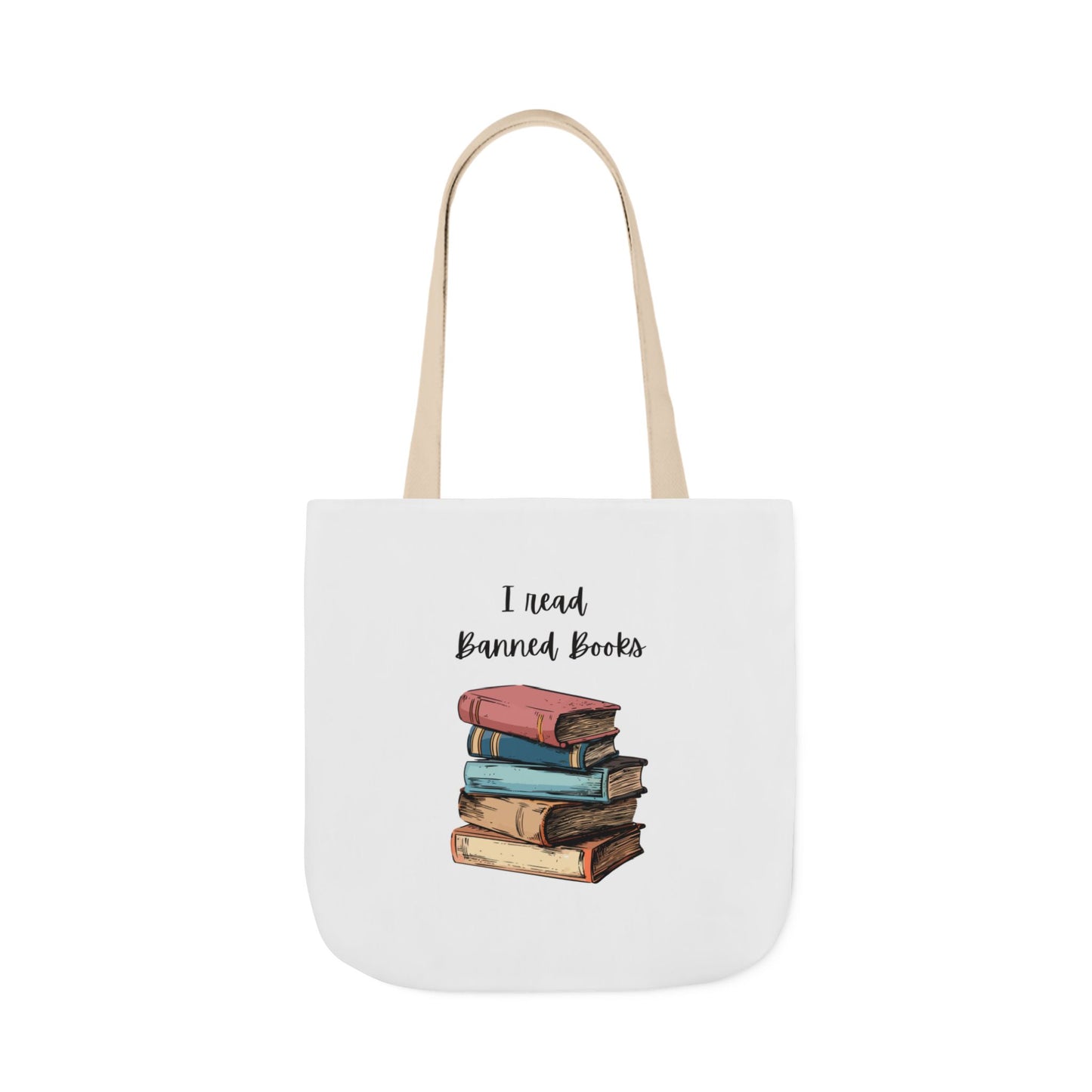 I read Banned Books Canvas Tote Bag, 5-Color Straps