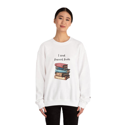 “I Read Banned Books” Unisex Crewneck Sweatshirt