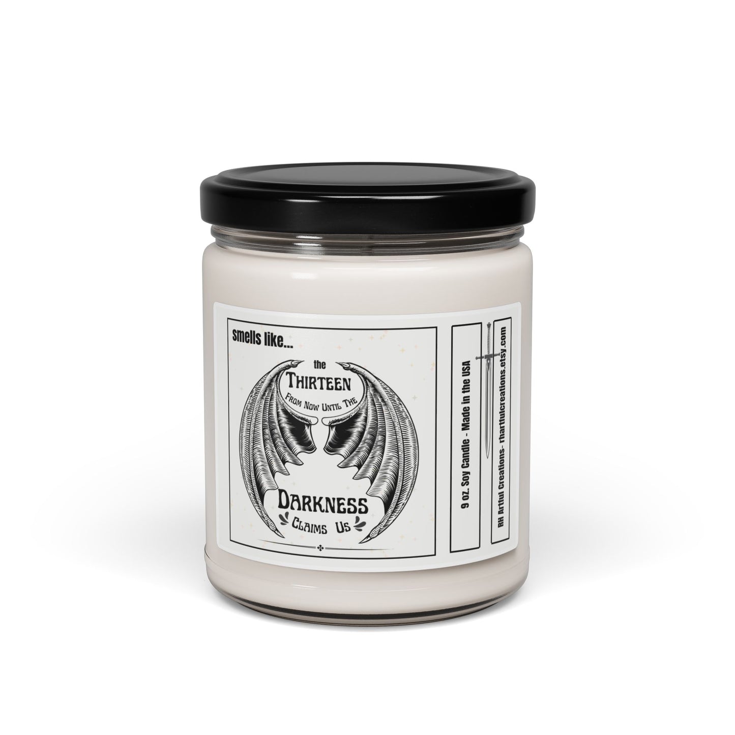"The Thirteen – Until the Darkness Claims Us" Scented Soy Candle