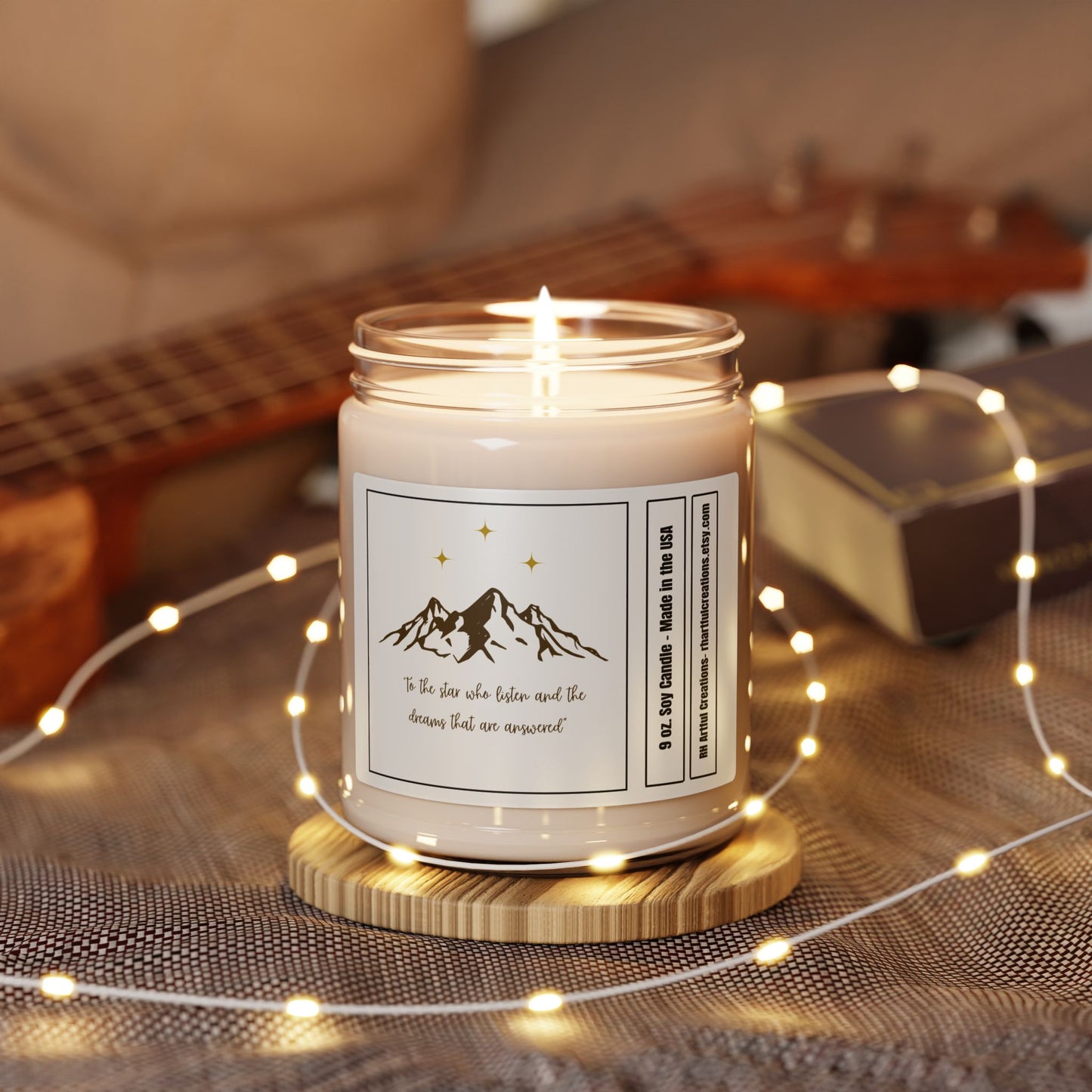 "To the Stars Who Listen" Scented Soy Candle
