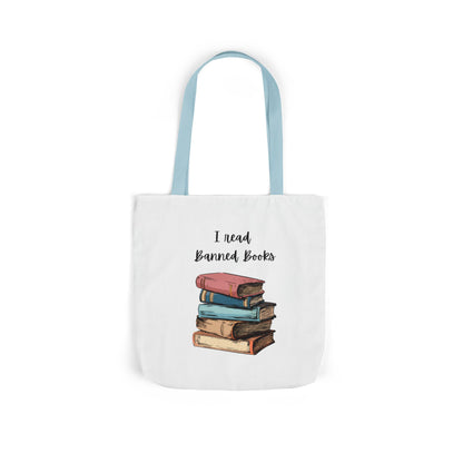 I read Banned Books Canvas Tote Bag, 5-Color Straps