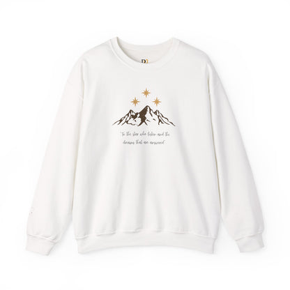 "To the Stars Who Listen" Unisex Crewneck Sweatshirt