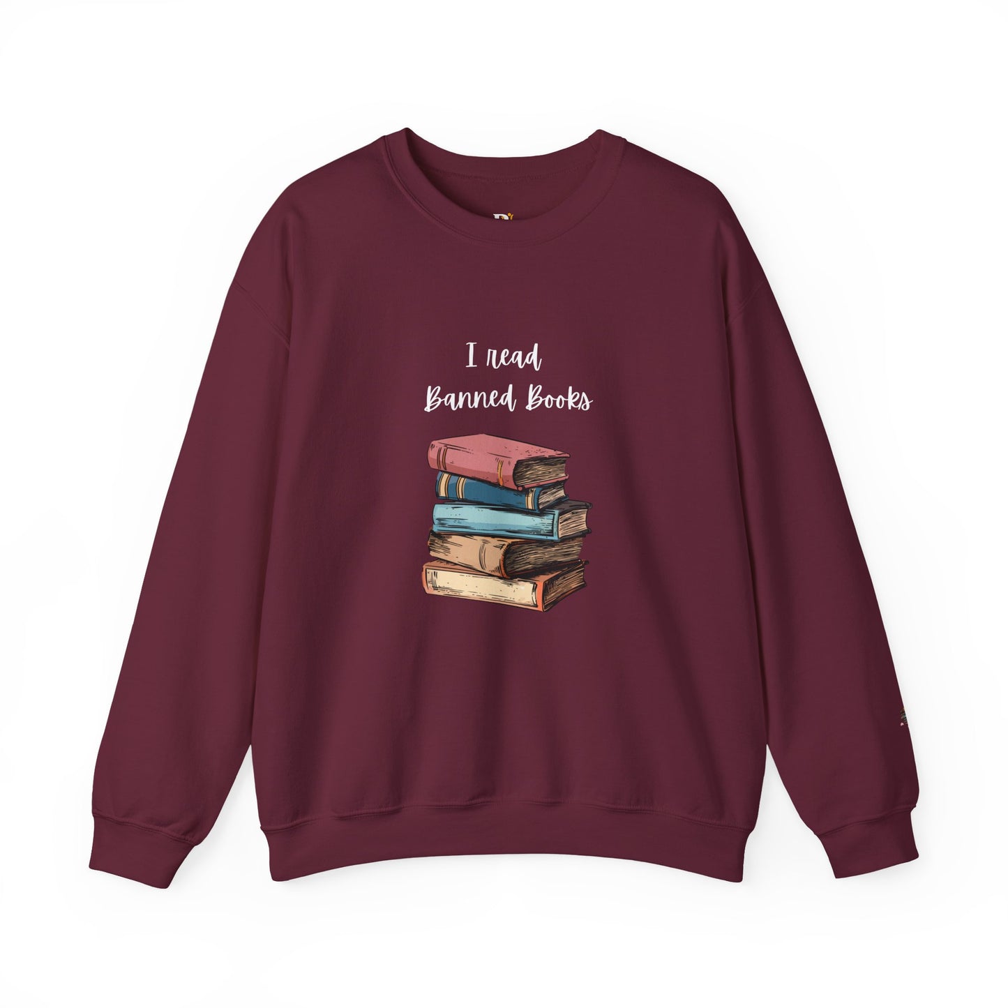 “I Read Banned Books” Unisex Crewneck Sweatshirt (More Colors)