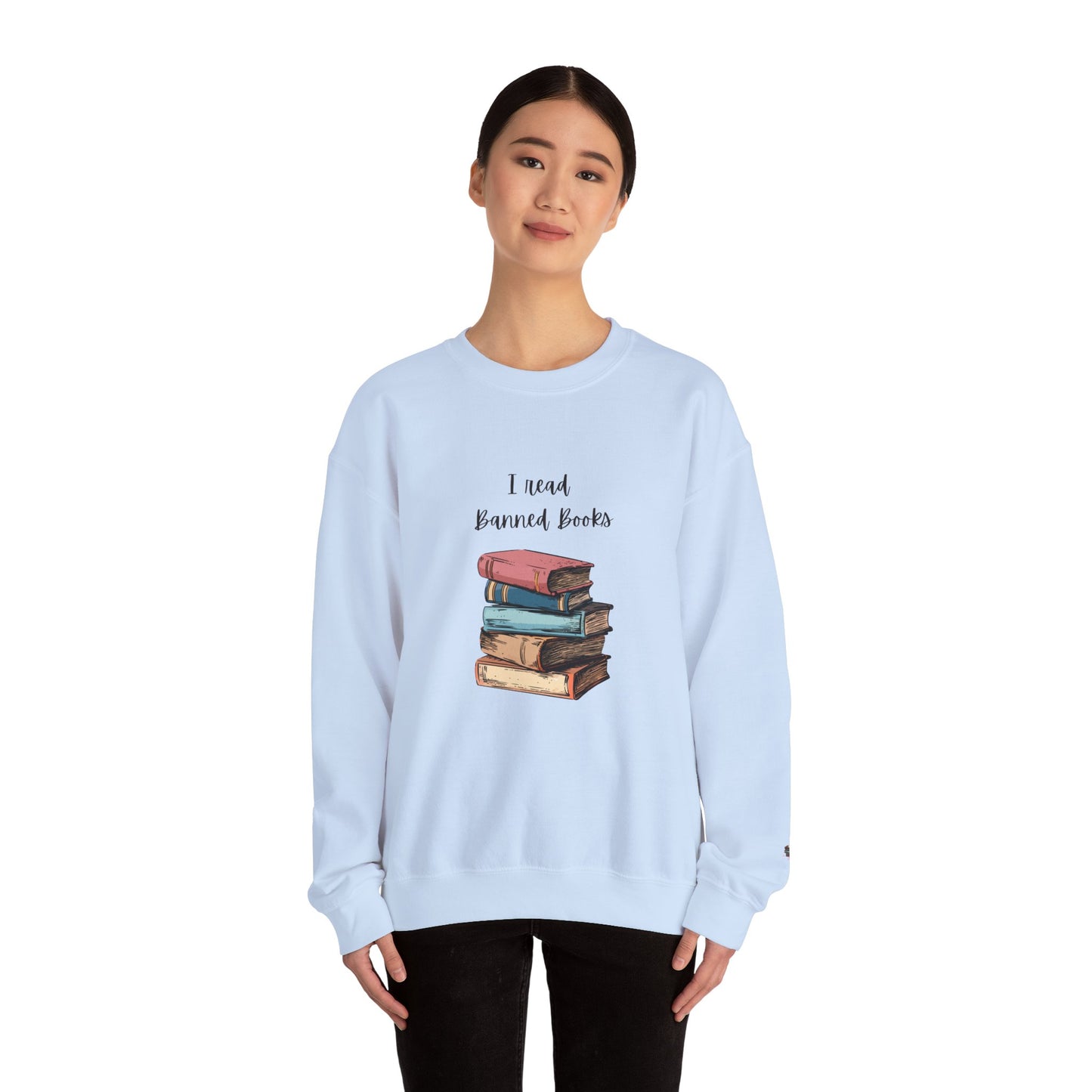 “I Read Banned Books” Unisex Crewneck Sweatshirt