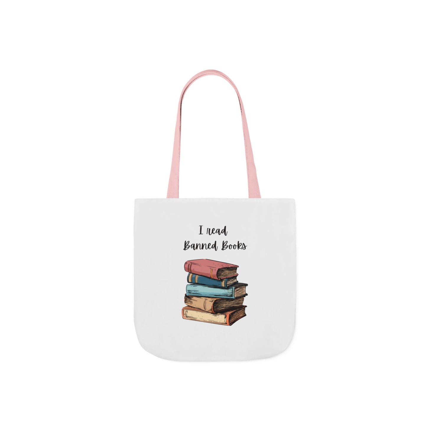 I read Banned Books Canvas Tote Bag, 5-Color Straps