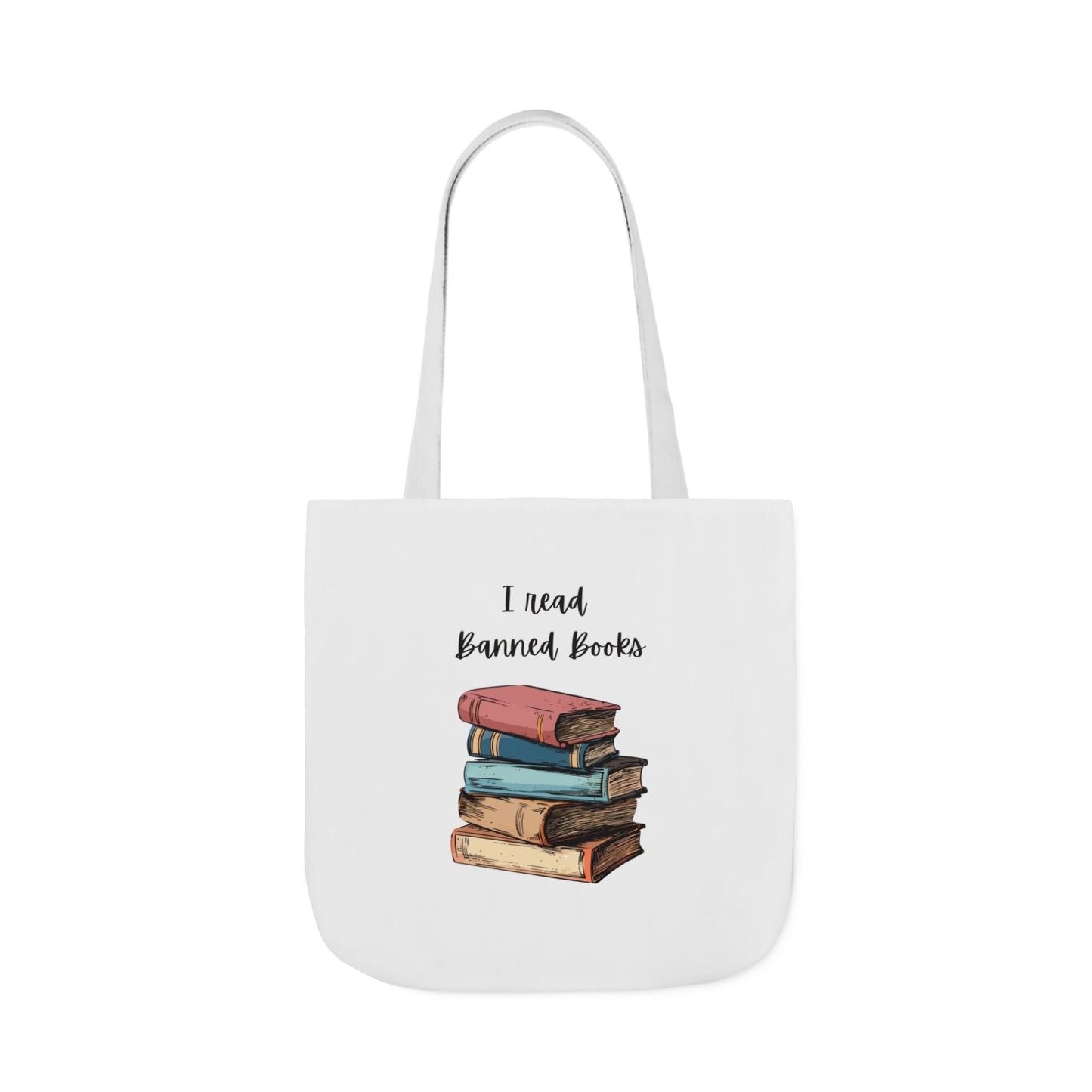 I read Banned Books Canvas Tote Bag, 5-Color Straps
