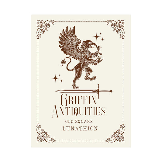 Griffin Antiquities, Matte Poster
