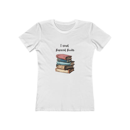"I Read Banned Books" Women's Slim Fit Tee (More Colors)