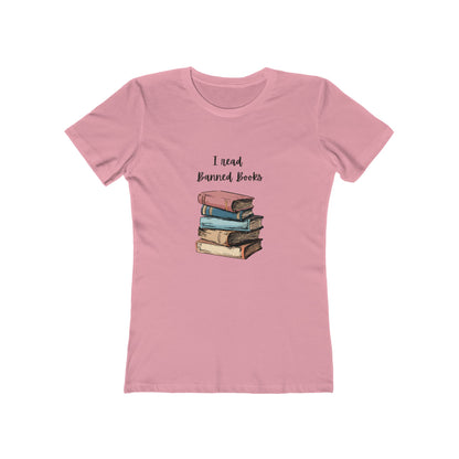 "I Read Banned Books" Women's Slim Fit Tee (More Colors)