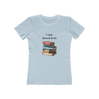 "I Read Banned Books" Women's Slim Fit Tee (More Colors)