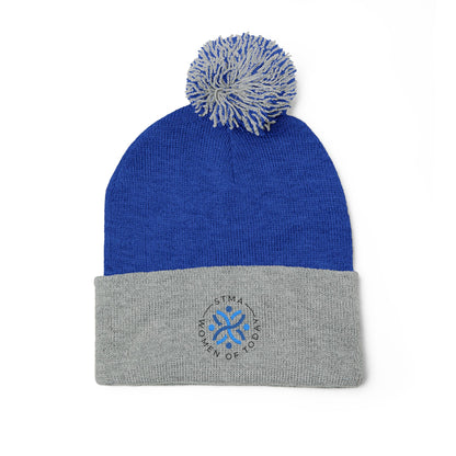 STMA Winter Hat Pom-Pom Knit Cap (Embroidery)