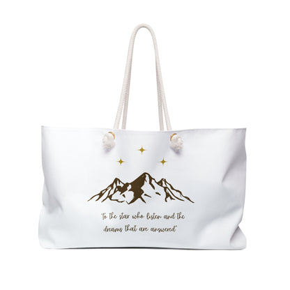 To The Stars That Listen and The Dreams That are Answered, Weekender Bag