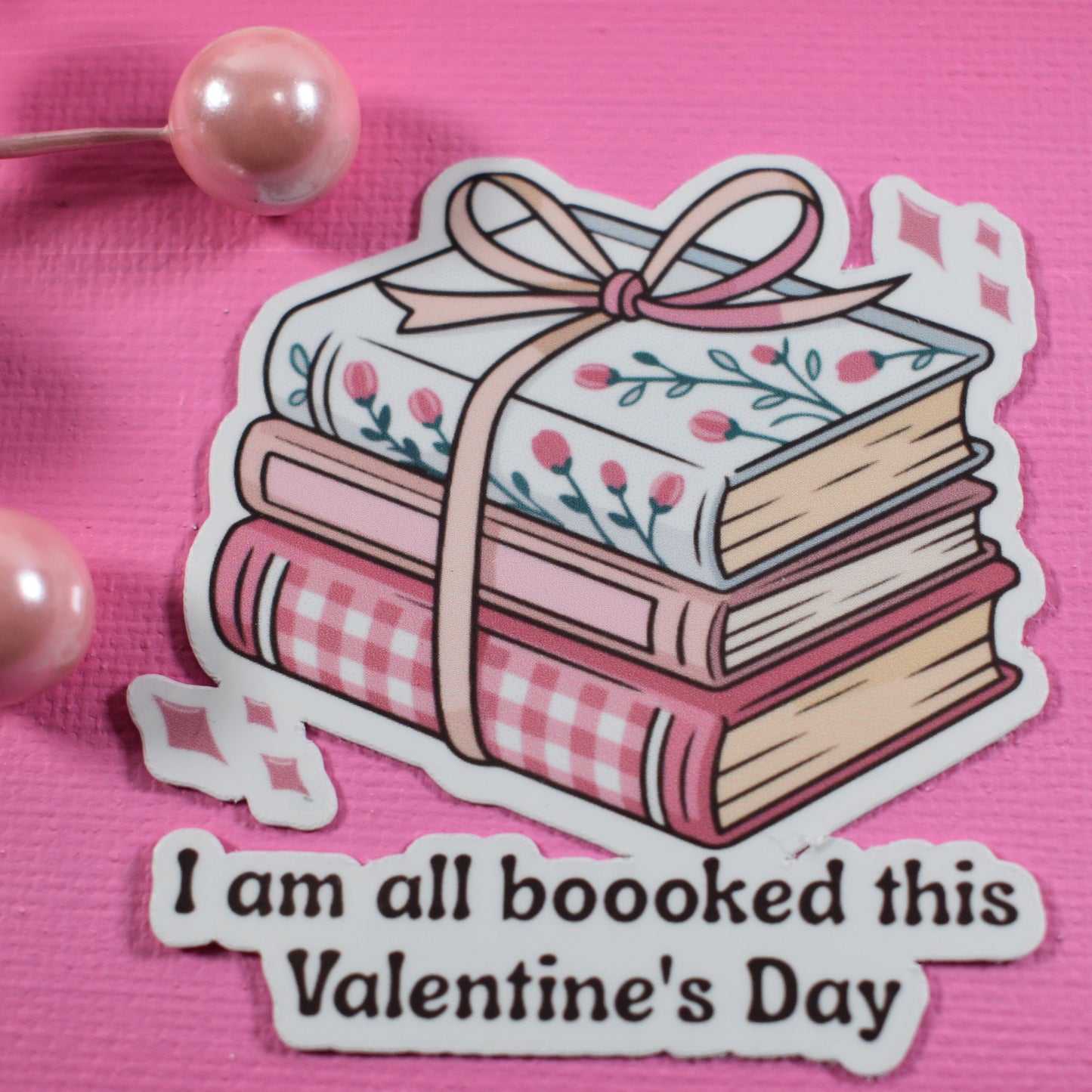 Valentine’s Day Bookish Sticker Set (7 Designs) | Singles or Bundle Deal