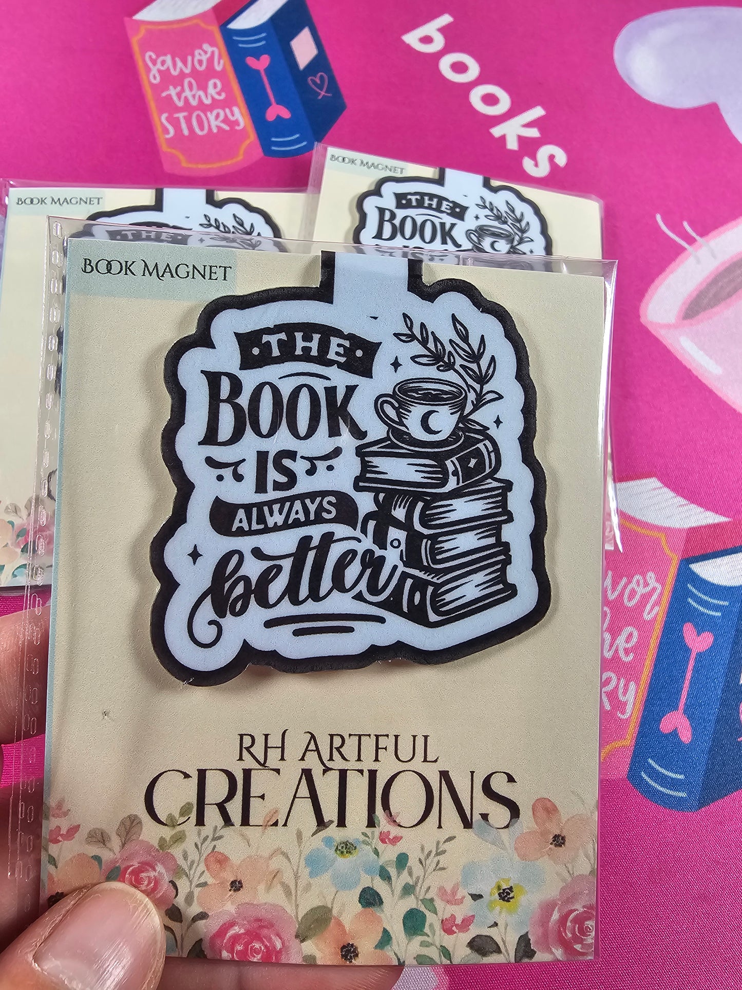 The book is always better Magnetic Bookmark, Books are the best.