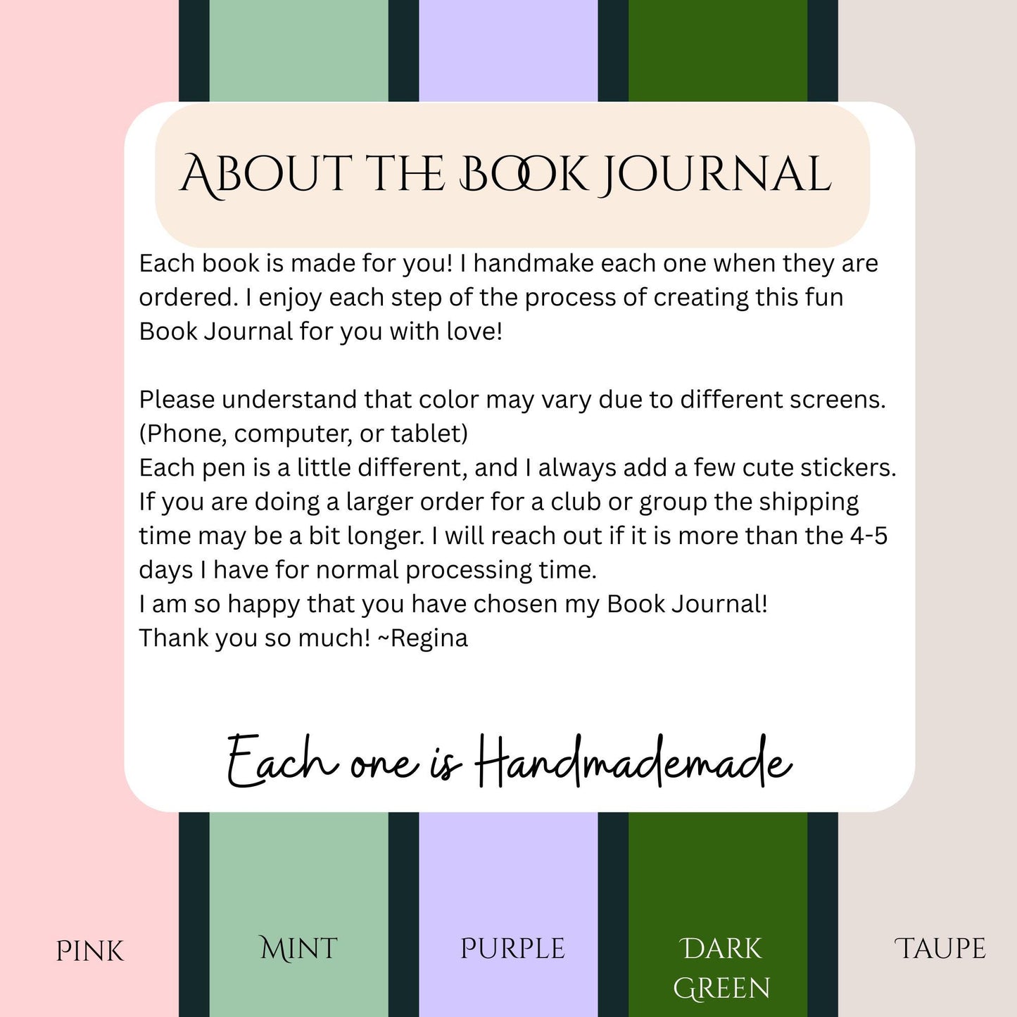 Just One More Page, Handmade Book Journal