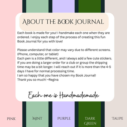 Just One More Page, Handmade Book Journal