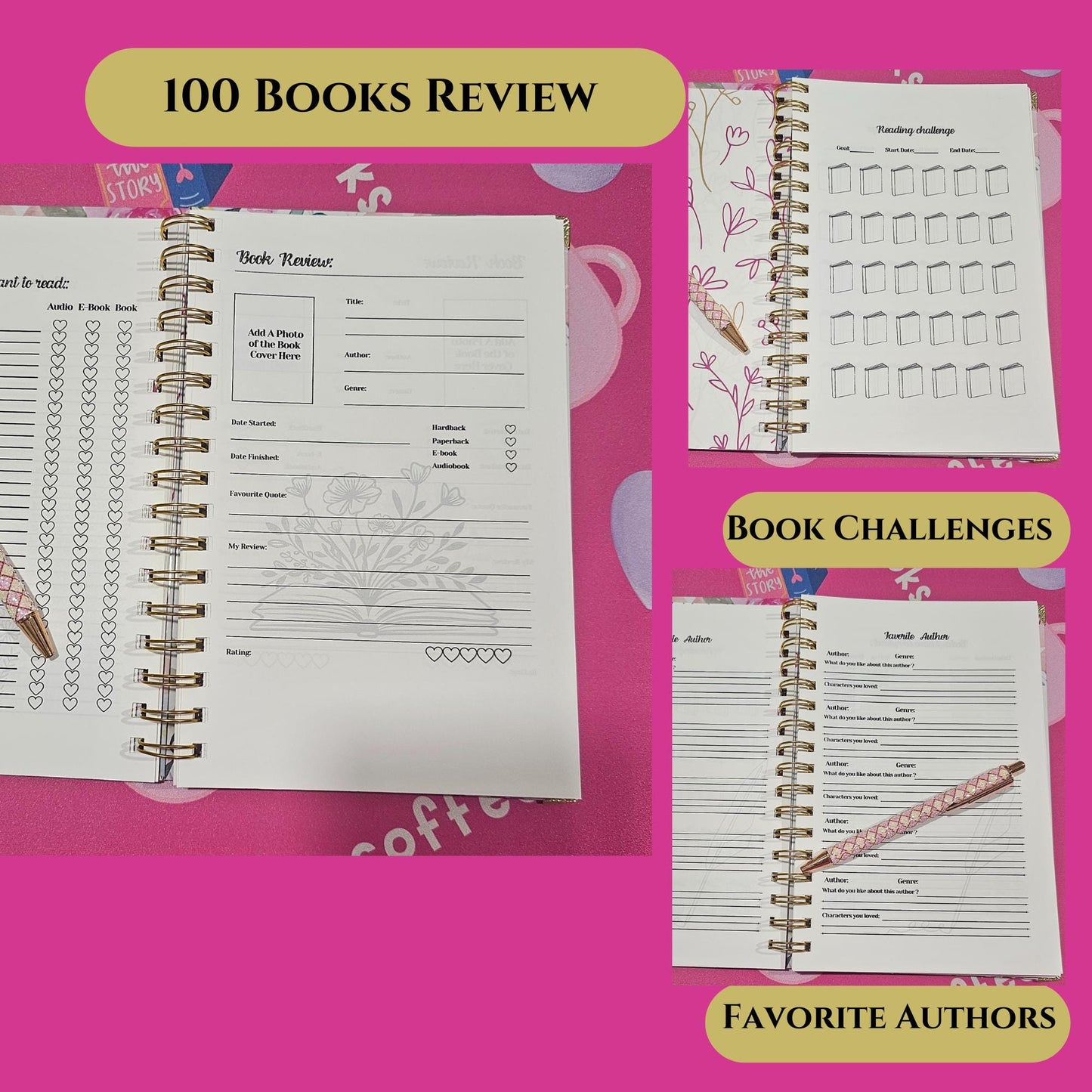 Watercolor Flowers, Book Journal (Hard or Soft Cover)