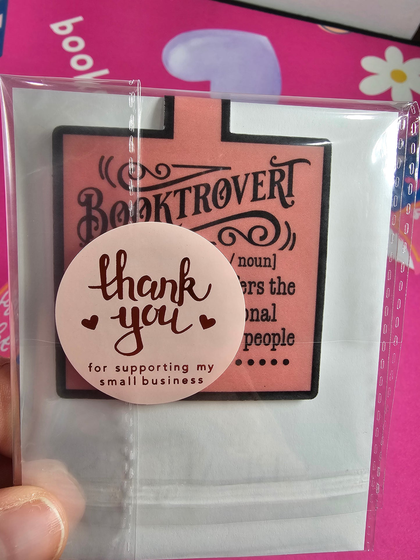 Booktrovert Magnetic Bookmark,Funny Book Lover Gift | RH Artful Creations